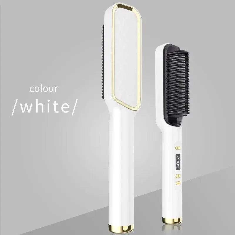 Electric Hot Comb Multifunctional Straight Hair Straightener Comb Negative Ion Anti-Scalding Styling Tool Straightening Brush