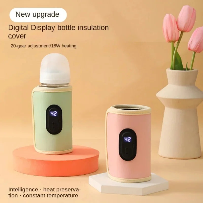 Portable USB Baby Bottle Warmer - Heating and Sterilizing for Baby Bottles