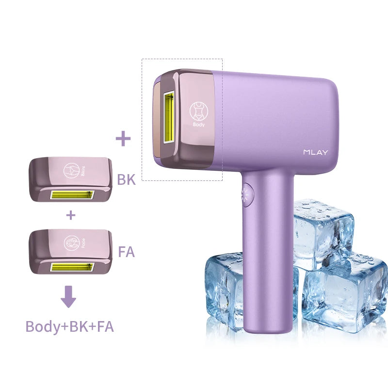 Mlay T14 Laser Epilator IPL Hair Remover Machine Ice Cooling Home Use Depilador for Women Replaceable Laser Hair Removal Device