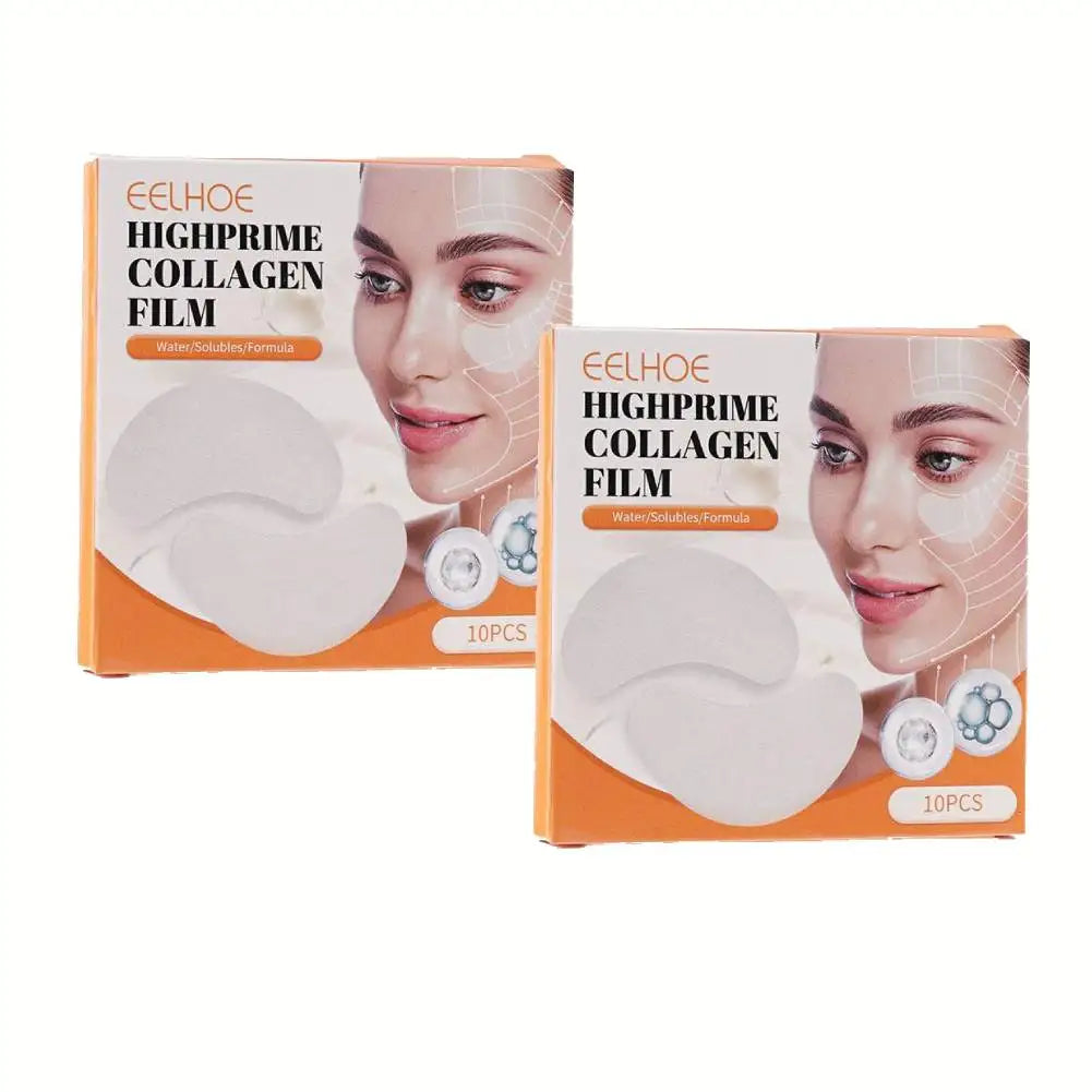 20Pcs/2Box Collagen Water Soluble Eye Mask Remove Eye Bags Dark Circles Anti Wrinkle Firming Patches Lifting Skin Care Eye Patch