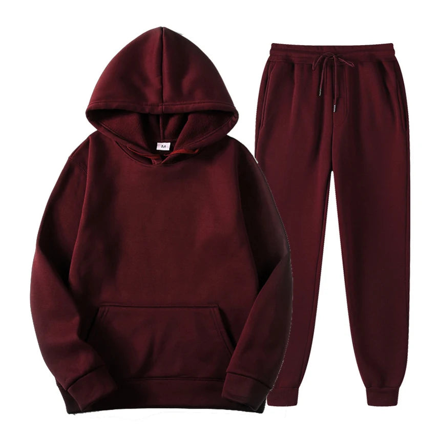 Ensemble Sport Homme - Hoodie + Pantalon de Sport