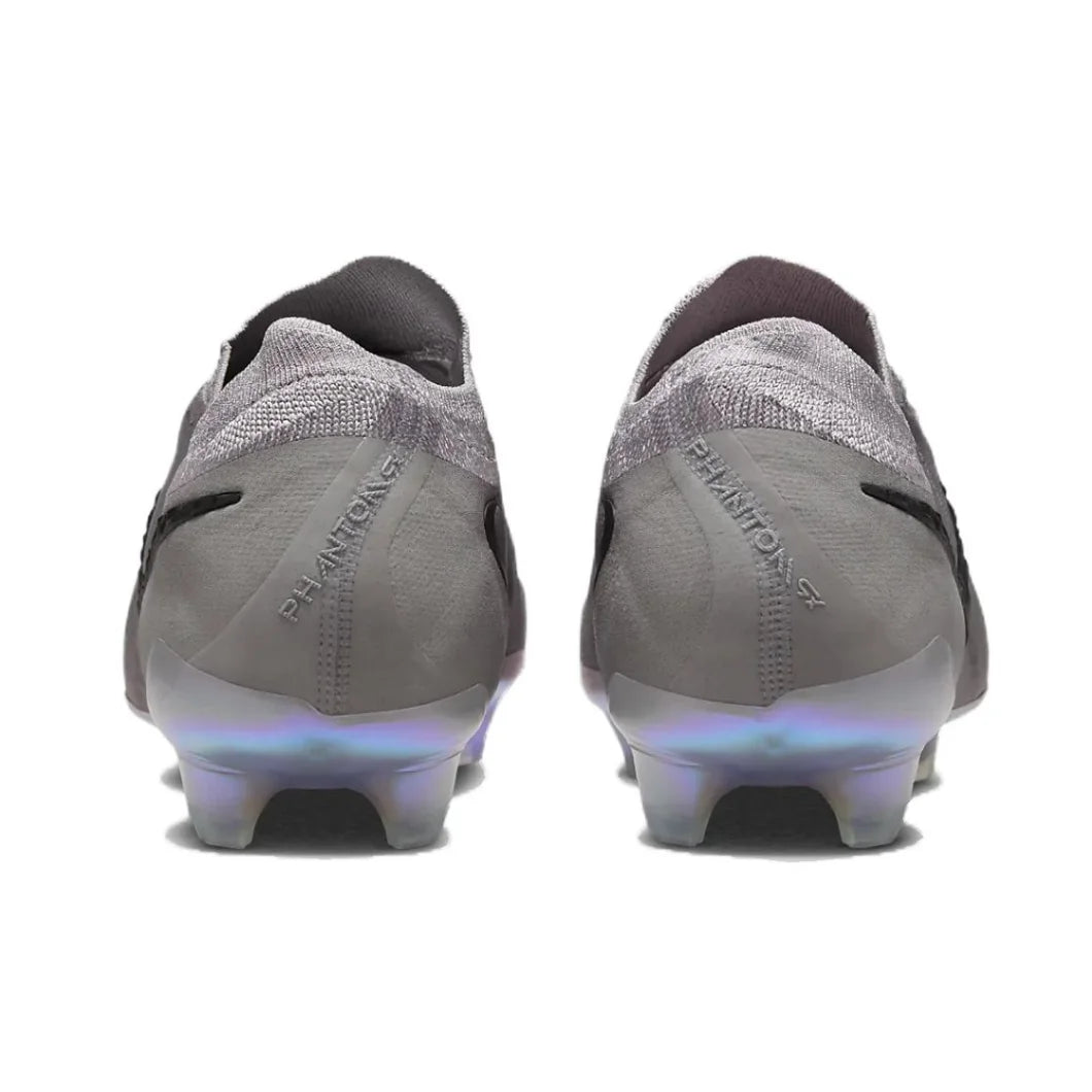 Nike Grey Phantom GX 2 Elite FG Original Men's Low Top Soccer Shoes Comfortable Non slip Hard Turf Natural Turf