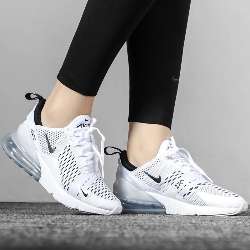 Nike Original Air Max 270 Low Top Casual Running Shoes Trendy Fashion Sneakers Men's and Women's White