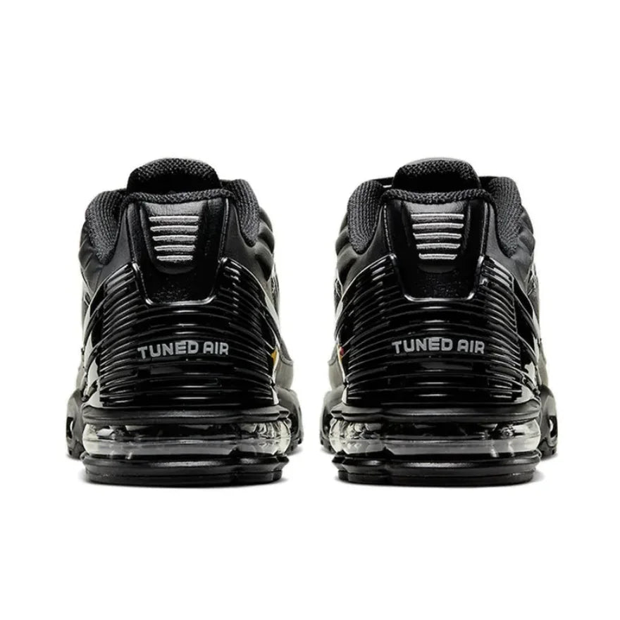 Nike Air Max Plus 3 Mens Low Top Casual Running Shoes Comfortable Shock Absorption Hundred Sneakers Black