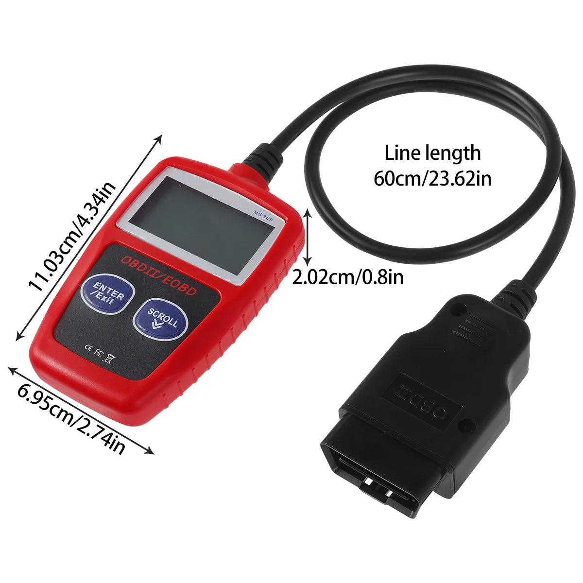 Auto Diagnostic Tool Multifunctional Car Fault Code Reader Accurate Engine Diagnostic Tool Scanner Read &amp; Erase Fault Code View