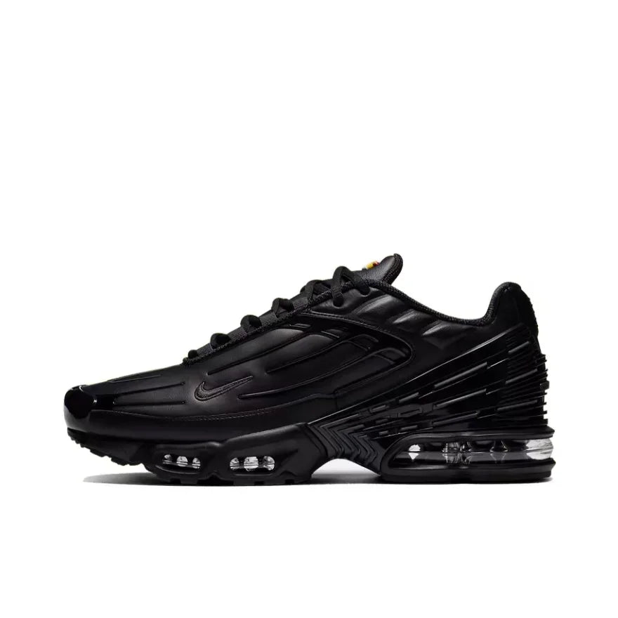 Nike Air Max Plus 3 Mens Low Top Casual Running Shoes Comfortable Shock Absorption Hundred Sneakers Black