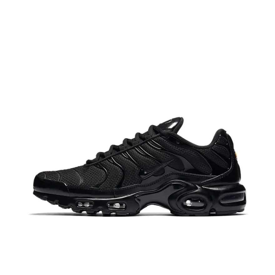 Nike Original Air Max Plus Low Men's Casual Running Shoes Retro Comfort Shock Absorption Sneakers Black