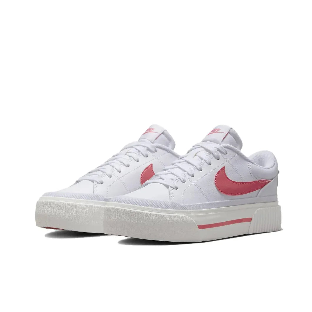 Nike Pink White Assorted Color Court Legacy - Women's Fashion Low Top Shoes Non-Slip Casual Shoes