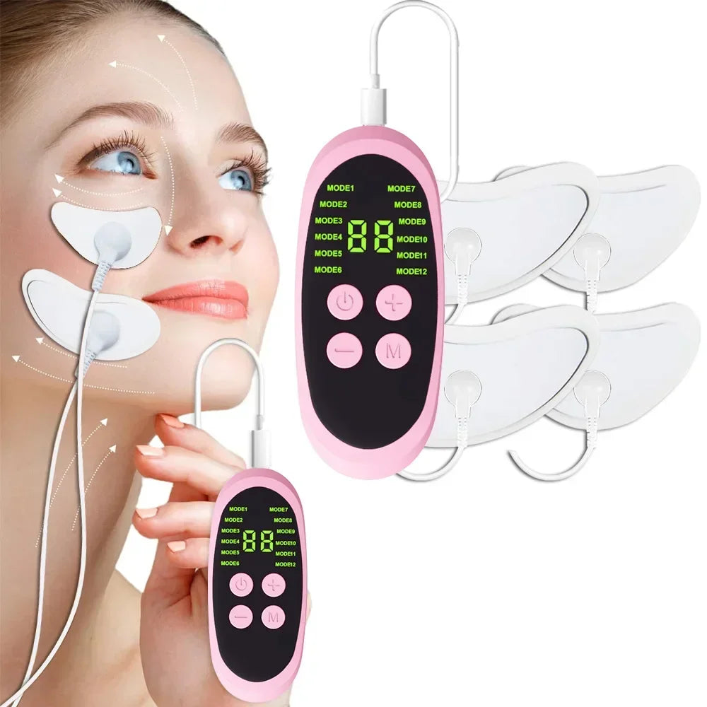 EMS Facial Massager Microcurrent Muscle Stimulator Facial Lifting Skin Tightening Anti-Wrinkle Muscle Stimulator Beauty Devic