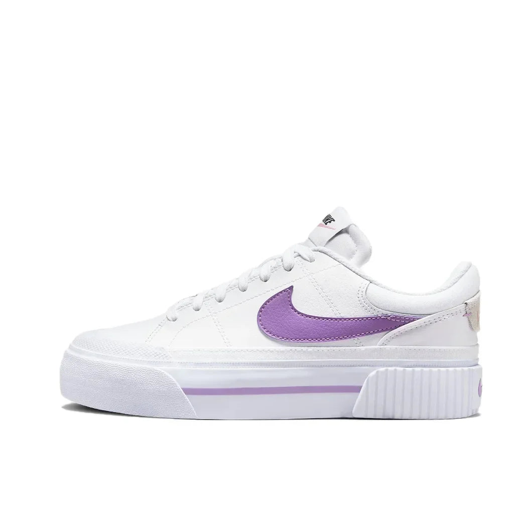 Nike Rose Blanc Couleur Assortie  Court Legacy - Chaussures Basses Mode Femme Chaussures Décontractées Antidérapantes