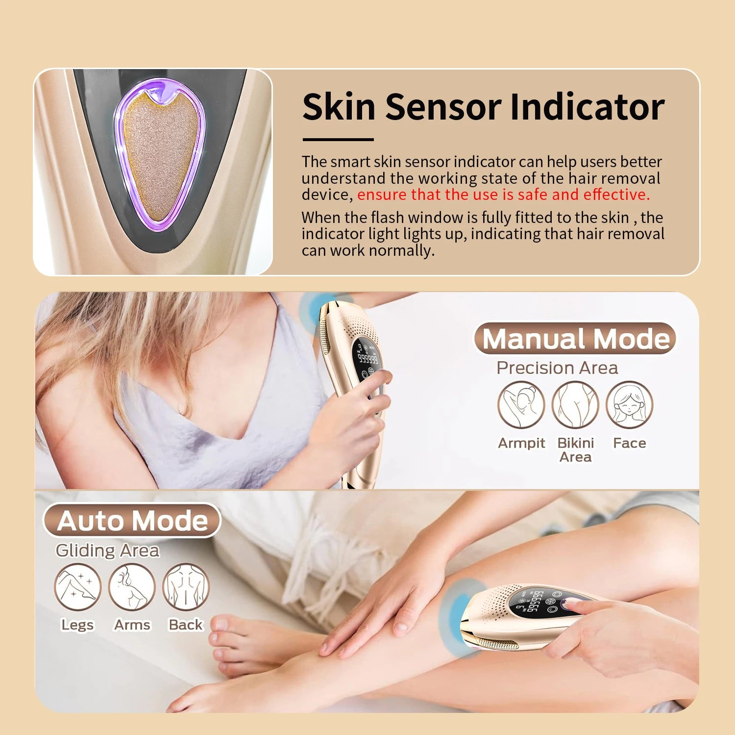 Laser hair remover for women Valentine Gift for man &amp; woman IPL Painless Mini Epilator hair remover electric shaver