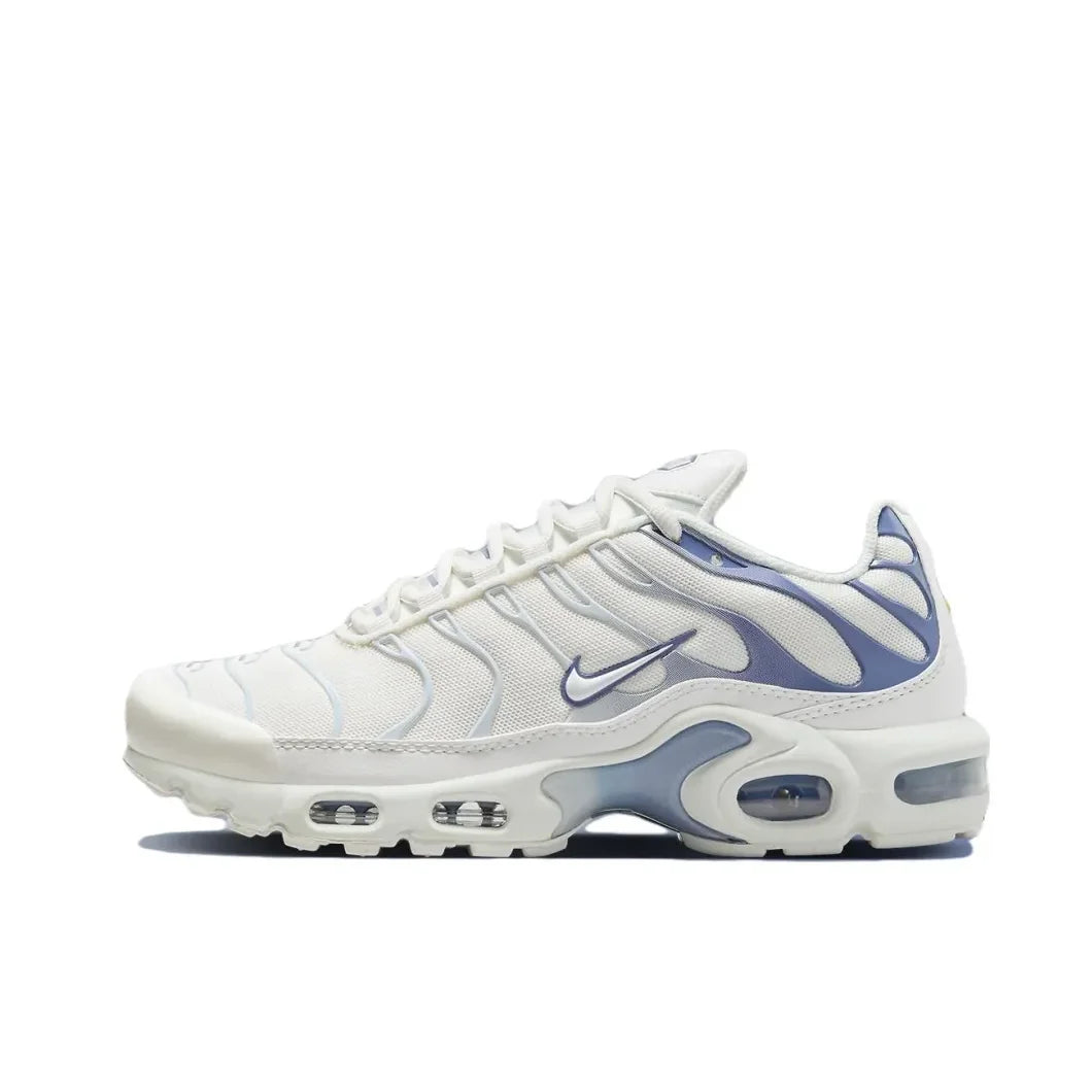 Nike Air Max Plus TN Women's Fashion Casual Running Shoes Comfortable Shock Absorption Sneakers White Purple Colorway