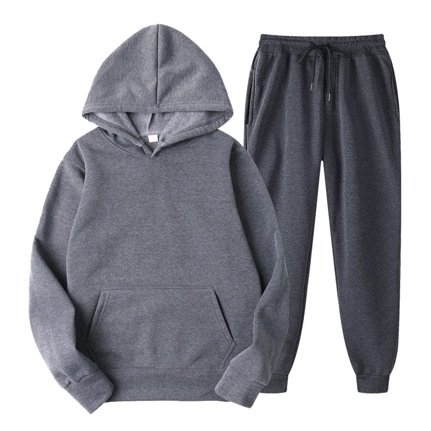 Ensemble Sport Homme - Hoodie + Pantalon de Sport