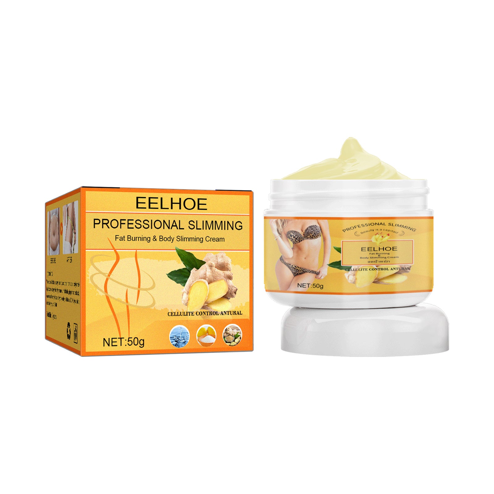 EELHOE Ginger Slimming Cream - Weight Loss and Fat Burning 💪🔥