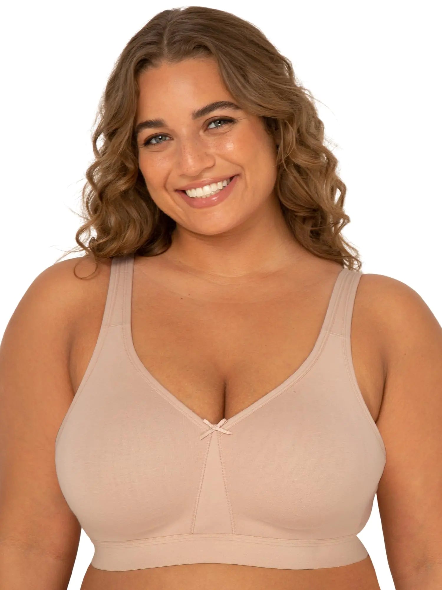 Fruit of the Loom - Plus Size Non-Wired Cotton Bra 🌸