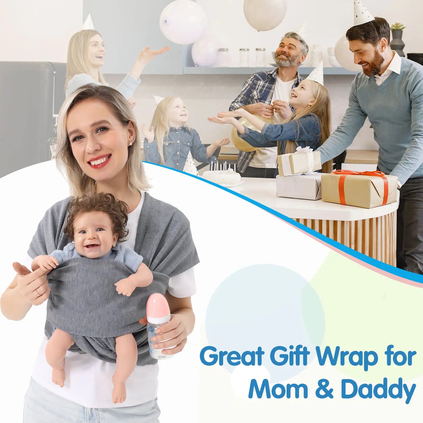 Dual-Mode Baby Wrap &amp; Carrier Bag